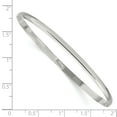 thumbnail image 3 of Sterling Silver 3mm Solid Polished Plain Slip-On Bangle Bracelet, 3 of 4