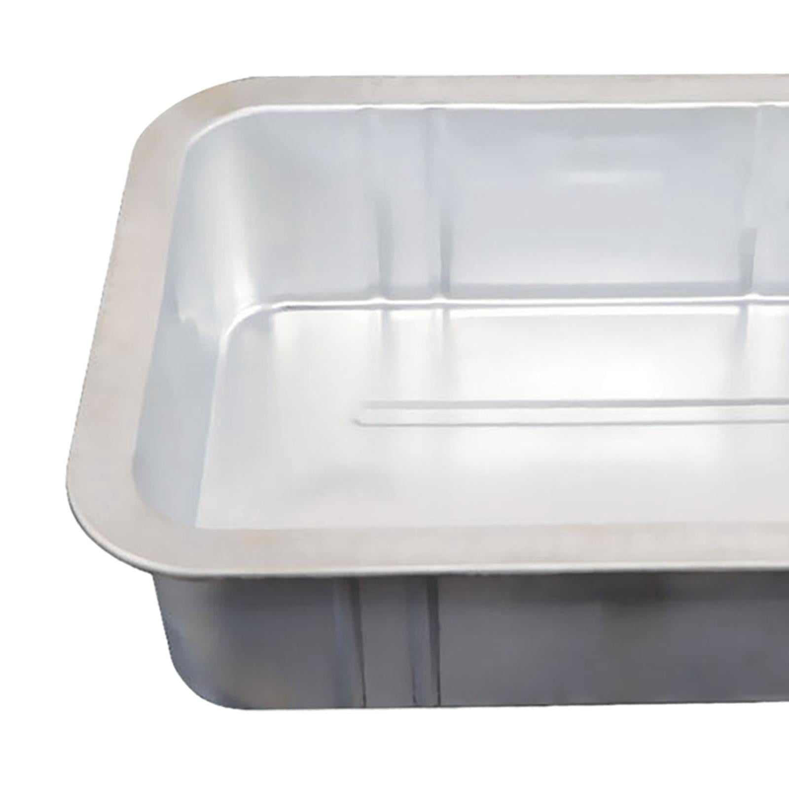 Nishiyuenyi Engine Oil Drain Pan Leakproof Large Capacity Professional Oil Trip Tray White S