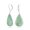 Green-May, variant on Womens .925 Sterling Silver Light Green Agate Dangle Large Teardrop Earrings Lever Back Genuine Gemstone
