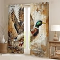 thumbnail image 2 of Castle Fairy Teens Adults Mallard Duck Black Out Curtains,Rustic Animal Curtains Pack of 2 (42x63 Each),Abstract Watercolor Bedroom Curtains,Breathable Home Decor, 2 of 6
