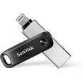 thumbnail image 1 of Unidad flash SanDisk iXpand Go 64 GB para iPhone iPad Computadoras USB 3.0 2 por 1 con conectores tipo A y Lightning, 1 of 2