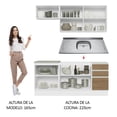 thumbnail image 5 of Cocina Integral Completa Madesa Glamy 180cm Con Tarja BM 13, 5 of 5
