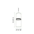 thumbnail image 3 of Jesco Lighting - One Light 11.88 Inch Low Voltage Pendant with Canopy Kit Bronze, 3 of 3