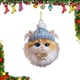 thumbnail image 5 of Adorno colgante de acrílico para gato de invierno, árbol de Navidad, gorro de punto, gatito, perro, conejo, erizo, adorno colgante de animal, 5 of 8