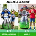 thumbnail image 6 of GoSports 4 ft Inflataman Football Challenge for Kids - Inflatable Receiver Touchdown Toss Game, 6 of 6