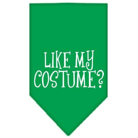 Like my costume? Screen Print Bandana Emerald Green Small