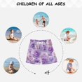 thumbnail image 6 of Kids' Beach Pants Comfortable Swim Trunks Light Purple Roses Pattern Shorts for Pool Vacation and Lounge Wear 2T, 6 of 8