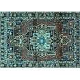 thumbnail image 1 of Ahgly Company Indoor Rectangle Persian Light Blue Traditional Area Rugs, 6' x 9', 1 of 4