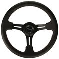 thumbnail image 2 of NRG Innovations NRG-RST-018R-RS Reinforced Steering Wheel 350mm Sport Steering Wheel (3" Deep) Black Leather with Red Stitching, Slit Spoke Design over Circular Cut-Outs, 2 of 4