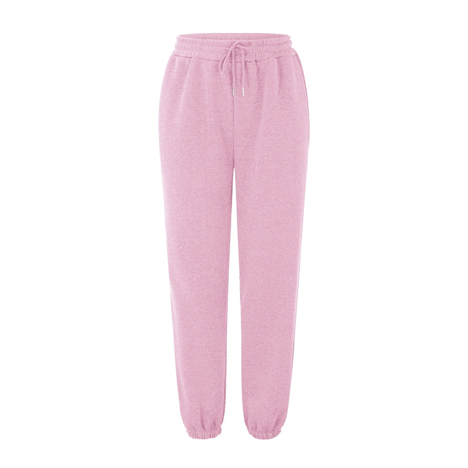 Women Sweatpants Drawstring Loose Casual Pants with Pockets Solid Bottom Jogger Pants - image 3
