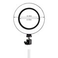 thumbnail image 3 of 6” LED Ring Light Dimmable Lighting Kit Phone Selfie Makeup Live Lamp Large immable LED Beauty Selfie Ringlight Live Stream/Makeup/YouTube Video, 3 of 10