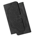thumbnail image 4 of TECH CIRCLE Fit for Samsung Galaxy S20 (6.2 inch) Wallet Case with Wrist Strap,Embossed Pattern PU Leather Anti-scratch Magnetic Flip Kickstand Card Holder Shockproof Phone Case,Black, 4 of 10