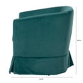 thumbnail image 6 of Shininglove 27.36" Modern Swivel Chairs with Elastic Sponge Backrest Seat Cushion Solid Wood Frame Upholstery Sofa Chairs for Bedroom Living Room, 6 of 7