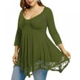 thumbnail image 2 of Womens Plus Size Tunic Tops for Leggings Fall Casual Long Sleeve T-Shirt Swing Loose Fit Blouse Shirts, 2 of 7