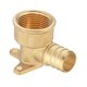 thumbnail image 1 of Accesorio de plomería Accesorios de engarzado Pex de latón Conector portátil, Codo de oreja de gota multiusos de cobre a prueba de fugas Accesorio de engarzado Pex 075 pulgadas NPT mayimx Codo de oreja caída, 1 of 9