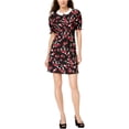 thumbnail image 1 of maison Jules Robe Droite Florale pour Femmes, Noire, 2, 1 of 1