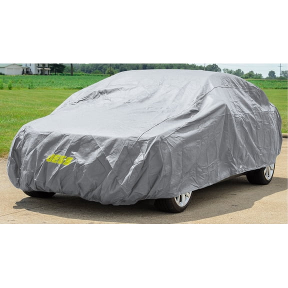 JEGS 90126 Car Cover X-Large Fits Cars 16 ft. 9 in. to 19 ft. Long 3-Layer Polyp