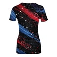 thumbnail image 4 of Women's 250th Anniversary USA Shirt 4th of July Shirts America 250 Merchandise Multicolor Patriotic Graphic Crew Neck Tee Independence Day Top, 4 of 5