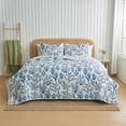 thumbnail image 4 of Coastal Inspired Reversible Quilted Coverlet Set with Shams, 2-Piece, Twin / Twin XL Size, 4 of 6