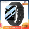 thumbnail image 2 of SENBONO, nuevo reloj inteligente para hombres, reloj inteligente para mujeres, reloj de pulsera P25 IP68, pulsera de Fitness resistente al agua, reloj deportivo SPO2/BP/HR para Android Tan Jianjun unisex, 2 of 2