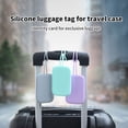 thumbnail image 2 of Silicone Luggage Tag Baggage Handbag Travel Suitcase Tags Name Id Card Perfect To Quickly Spot Luggage Suitcase Blue, 2 of 6
