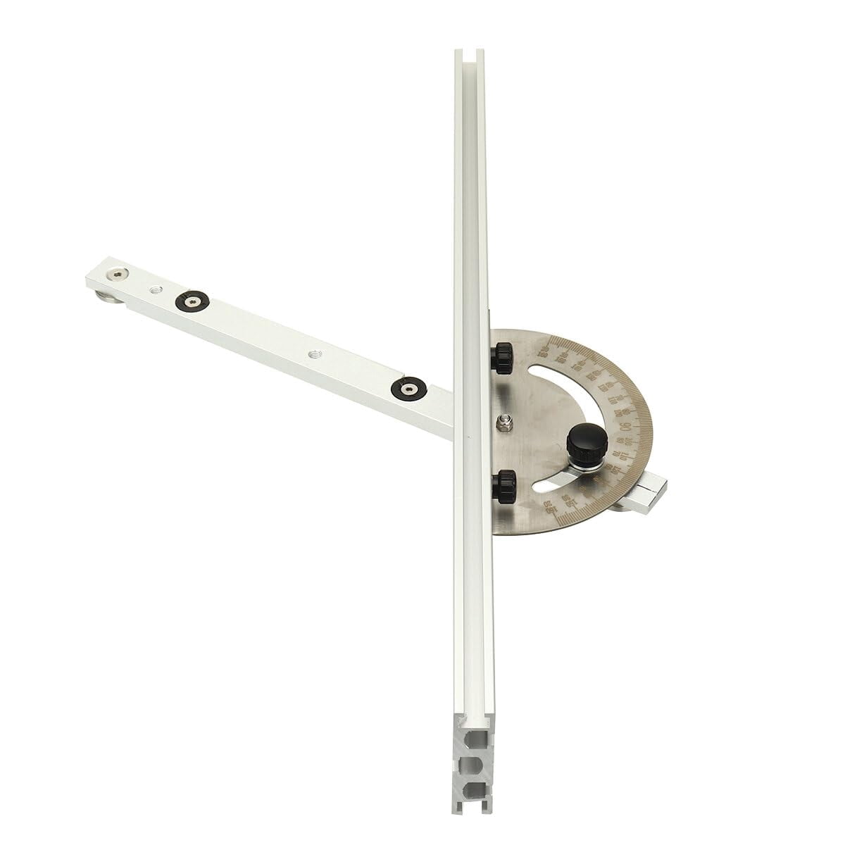Adjustable Angle Gauge for Woodworking Table Saw, Aluminum Fence Miter Gauge with Carpenter Push Band Saw