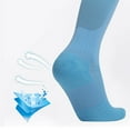 thumbnail image 4 of Fgnfyis Wool Hiking Socks For Women Winter Warm Thermal Outdoor Trekking Wicking Athletic Socks Light Blue One Size, 4 of 4