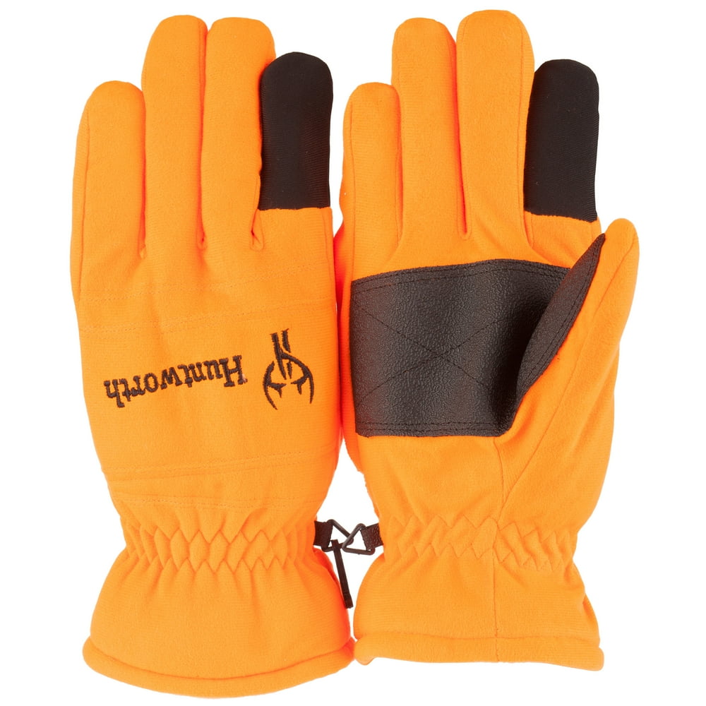 Huntworth Men's Blaze Orange Insulated Hunting Glove Medium Walmart