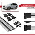 thumbnail image 5 of Compatible with Nissan Pathfinder 2022-2024 FLY Model Car Roof Rack Cross Bar Grey Aluminium 2 Bars, 5 of 7