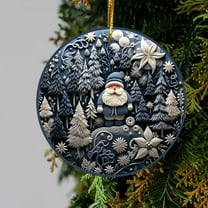 Meggemo 3.1 Inch Single Christmas Ornament Hanging Pendant for Christmas Tree Decoration Home Holiday Decor
