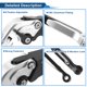 thumbnail image 4 of Palancas de freno y embrague para Yamaha YZF R1 2009-2014, aleación de aluminio, tono plateado con extremo negro, 4 of 6
