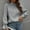 Gray, variant on Womens Hooded Sweater Clearance Women's Casual Long Sleeve Turtleneck Loose Color Pullover Sweater Knitted Loose Top