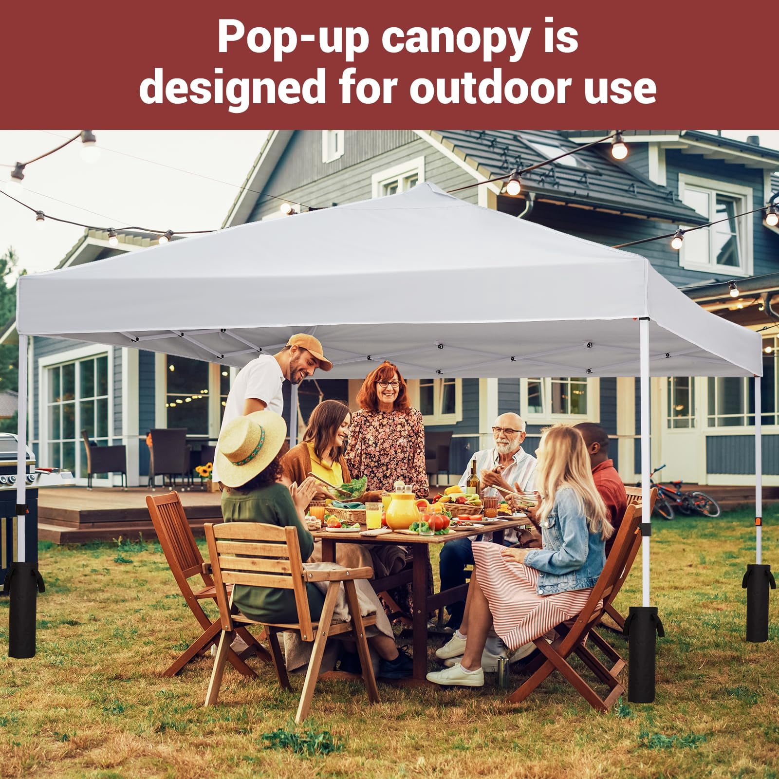 Huisuilinss Pop Up Canopy Tent,8/10FT Beach Tent,Commercial Outdoor Sun Shade,Waterproof Screen Tent,Portable Gazebo With Mesh Mosquito Netting/Side Walls For Events arties Camping Garden Outdoor