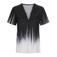 thumbnail image 4 of Tops Para Mujer Blusas Casuales Elegantes Camisas Blusa Estampada Con Cuello en V de Manga Corta de Encaje de Moda Camiseta Odeerbi ODB155200, 4 of 8