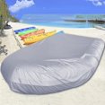thumbnail image 2 of ZHAOCHENG Cubierta inflable para bote gris 230 * 165 * 46 cm, cubierta de lona para canoa para kayak Oxford: impermeable, resistente al polvo, resistente a los rayos UV, protección duradera para almac, 2 of 5
