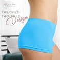 thumbnail image 5 of Alyce Ives Intimates Boyshort Panties for Women Seamless and No Show, Brights, 2XL, 7-Pack, 5 of 7