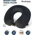 Brookstone Memory Foam Supportive Travel Neck Pillow Headrest for Air