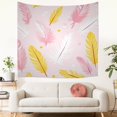 thumbnail image 4 of Boho Large Tapestry Decoration for Bedroom Living Room Home College - Washable Feathers Luxury Warmth Indoor Tapestry 51x59in Farmhouse Bohemia Durable Aesthetic Tapestry, 4 of 5