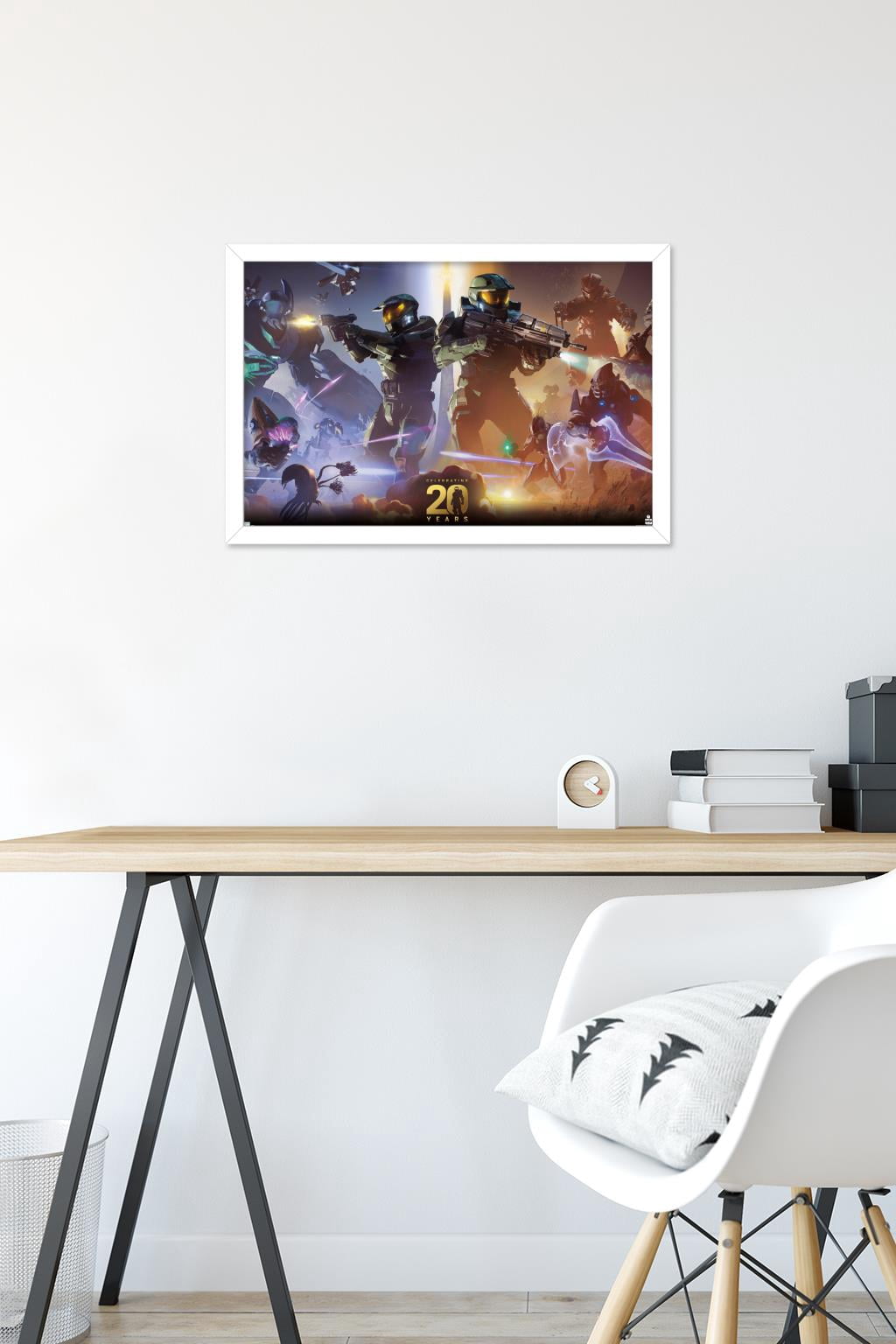 Halo - 20 Years Wall Poster, 14.725" x 22.375", Framed