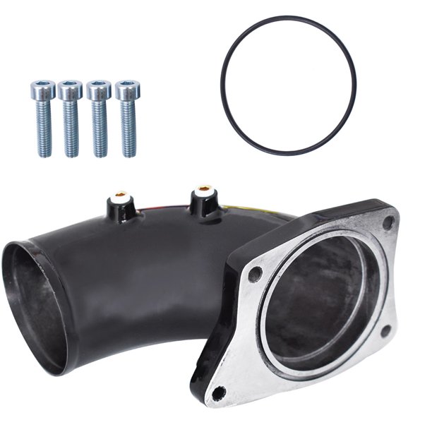 Black Intake Elbow Fit for 20032007 Ford F250 F350 F450 F550 6.0L