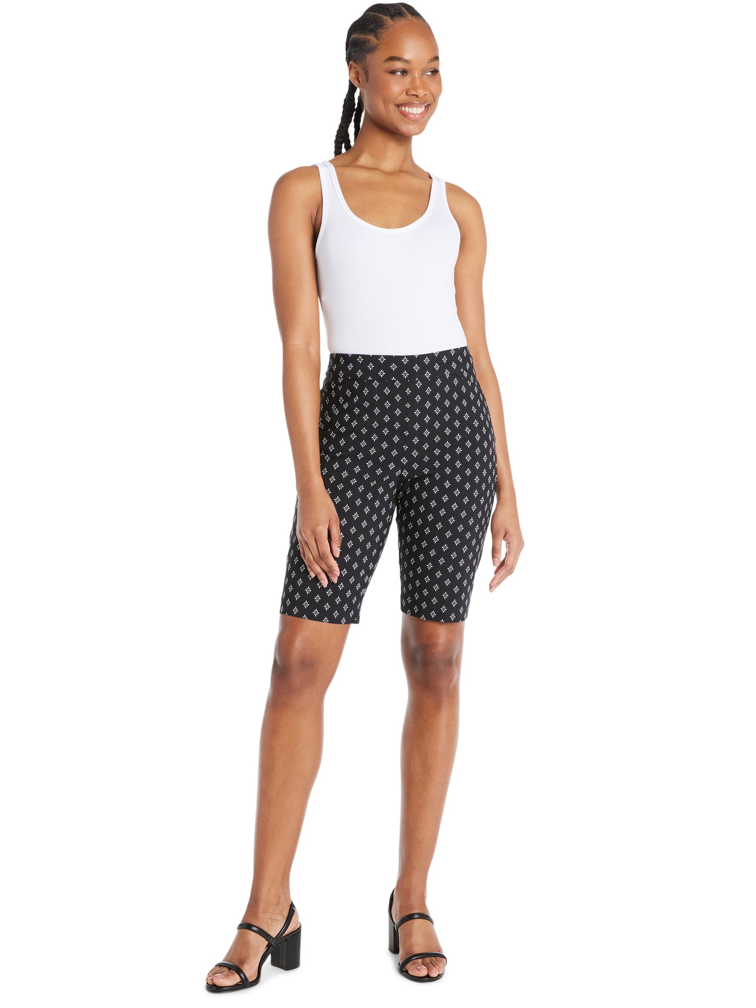RealSize Women's Millennium Bermuda Shorts, 10" Inseam, Sizes S-XXL