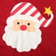 thumbnail image 4 of Conjuntos de ropa de manga larga con camiseta de Papá Noel y pantalones a rayas para bebés y niñas de Navidad, 4 of 5