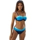 thumbnail image 3 of ABPHQTO Bikini push up azul degradado color block para mujer Bañadores, 3 of 5