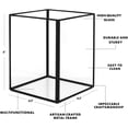 thumbnail image 4 of Koyal Wholesale Black Geometric Hurricane Candle Holder Set of 6 for Table, Home, Patio, 4 of 6