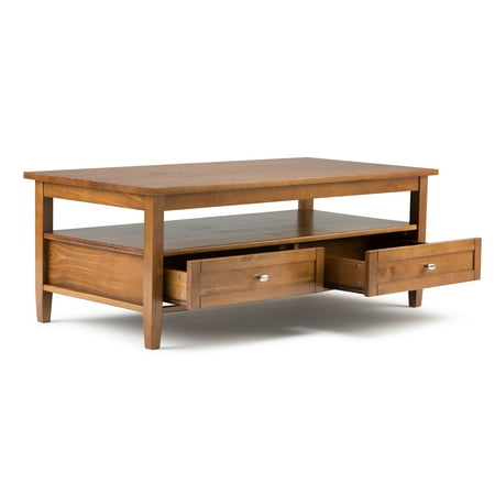 Simpli Home - Warm Shaker Coffee Table - Light Golden Brown