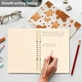 thumbnail image 5 of Gingerbread Man Cookies Ring Binder Notebook Journey Note Diary College Ruled Spiral Notebook Study Loose Leaf Paper A5 60 Pages, 5 of 8