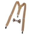 thumbnail image 1 of Checkered Adjustable Back Strap Set Boy - #2, 2.5x65cm/0.98x25.59inch Brown​, 1 of 8