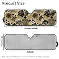 thumbnail image 7 of Uorisanigo Windshield Sunshade for Jeep Wrangler, Shade Heat Shield for Jeep Wrangler TJ JK JKU JL JLU, Hawaiian Floral Leaf Sun Visor Windshield Shade Blocks UV Rays, 7 of 7