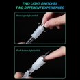 thumbnail image 4 of Bolígrafo giratorio con luz LED, bolígrafo antiestrés, bolígrafo antiestrés adecuado para que los adultos se descompriman o para que los niños practiquen la concentración, lápiz giratorio volador, B, 4 of 5