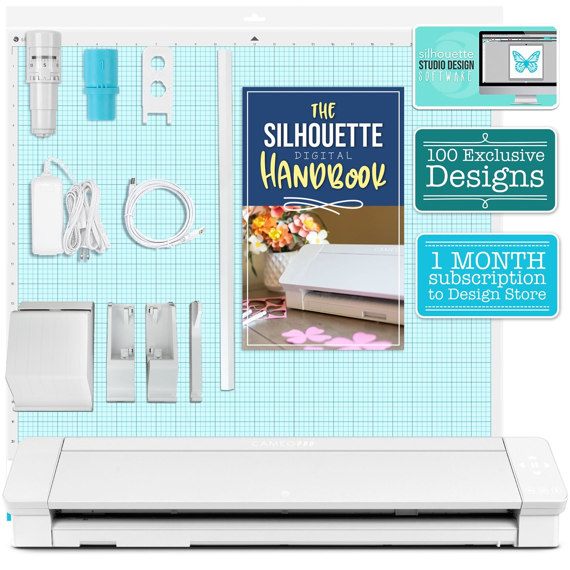 Silhouette Cameo 4 PLUS - 15 w/ Autoblade Mat Roll Feeder Electronic  Cutter for sale online